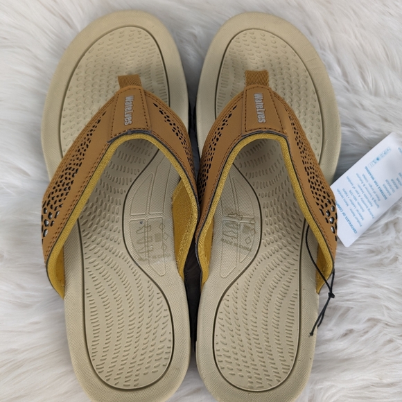 Watelves waterproof sandals, flip flops, men's size 43EU, 10US, tan - Picture 8 of 10